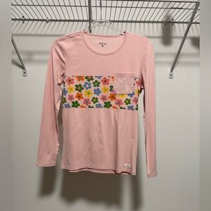 Ladida Girls Pink Floral Tee Size 20